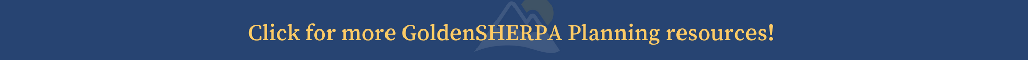 GoldenSHERPA Planning